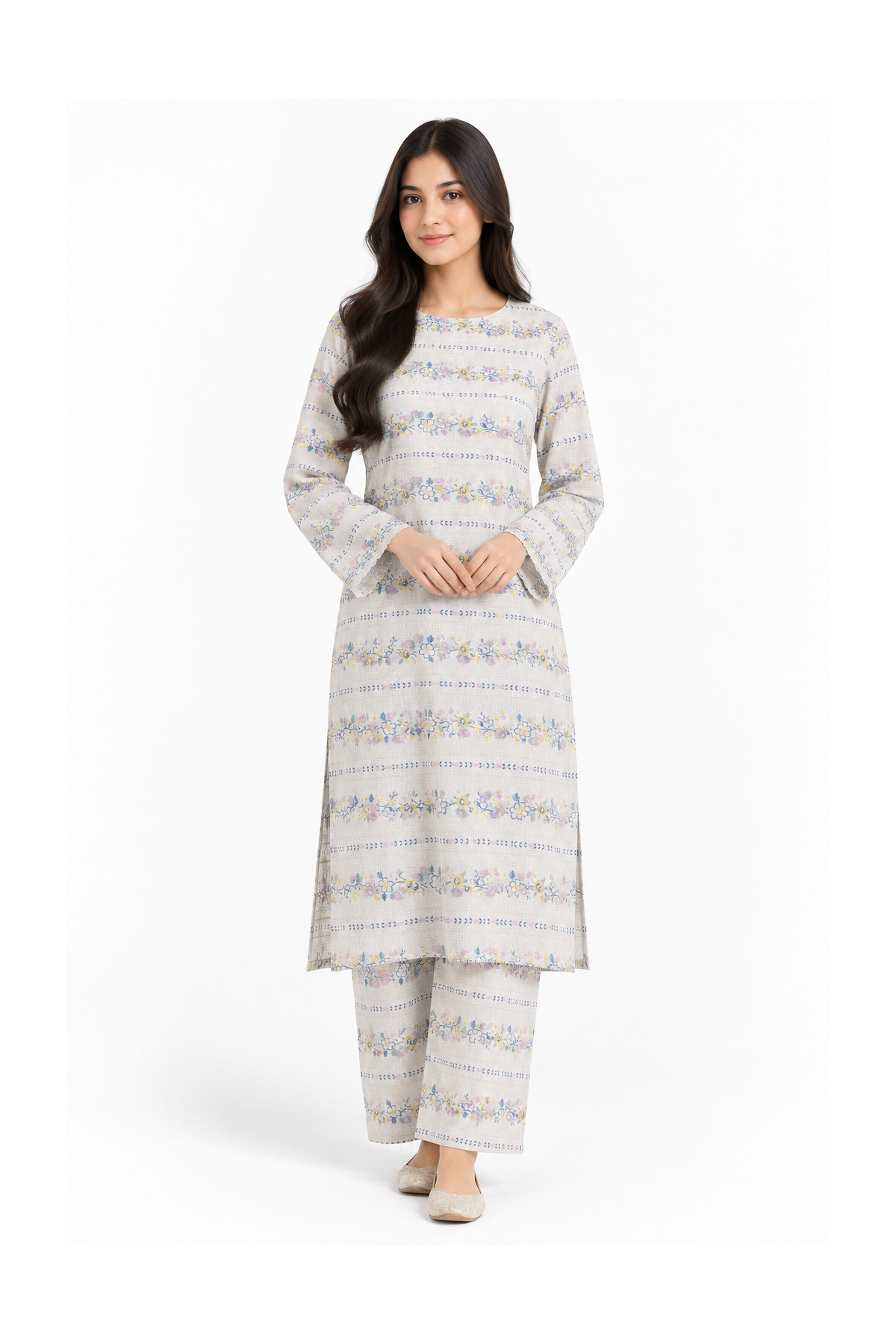 2-Piece Chikankari Cotton – Premium Printed