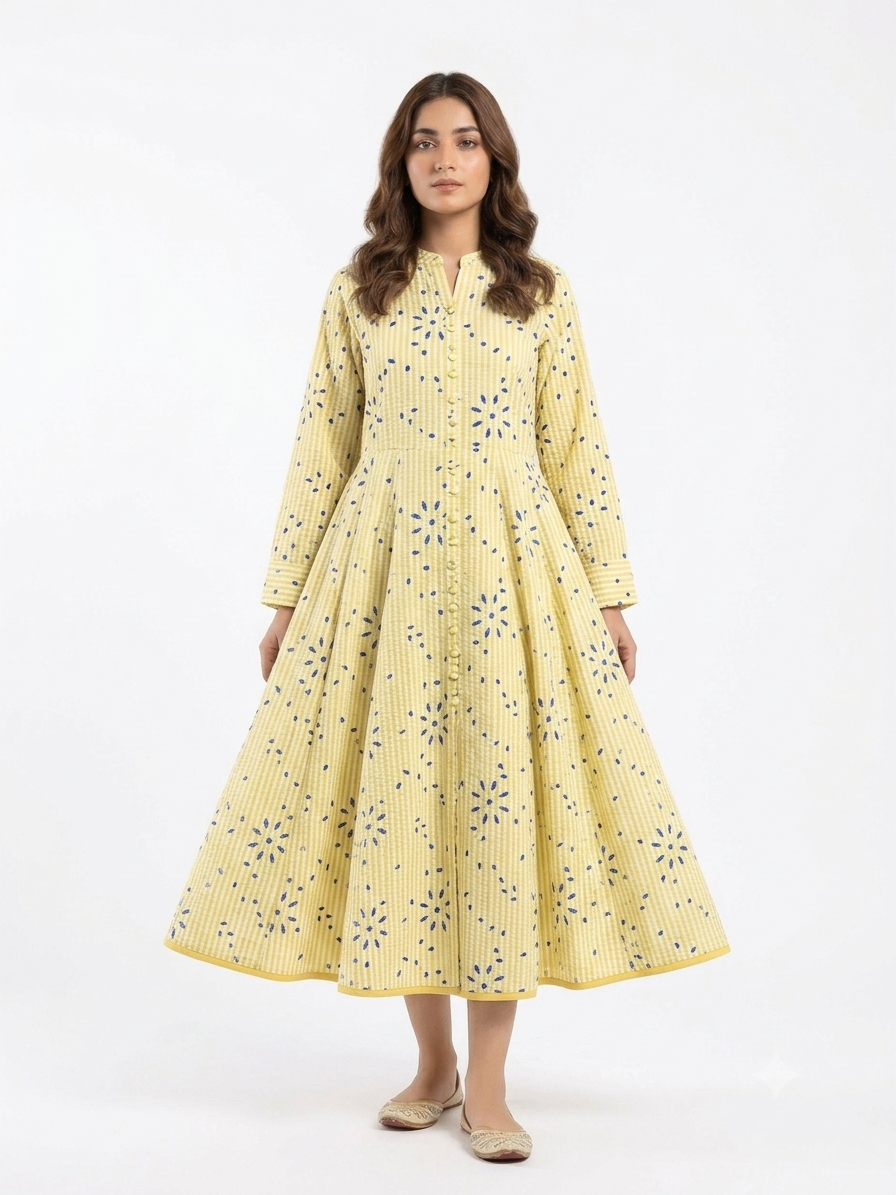 2-Piece Printed Georgette