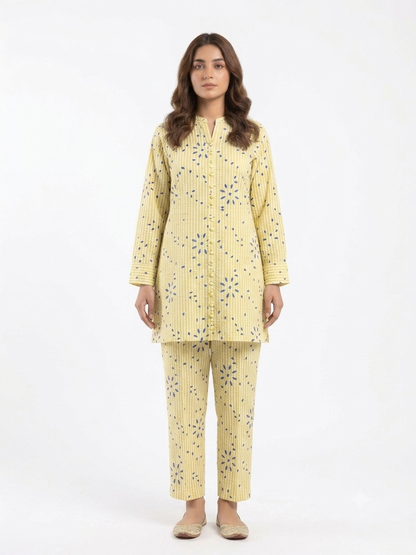 2-Piece Printed Georgette