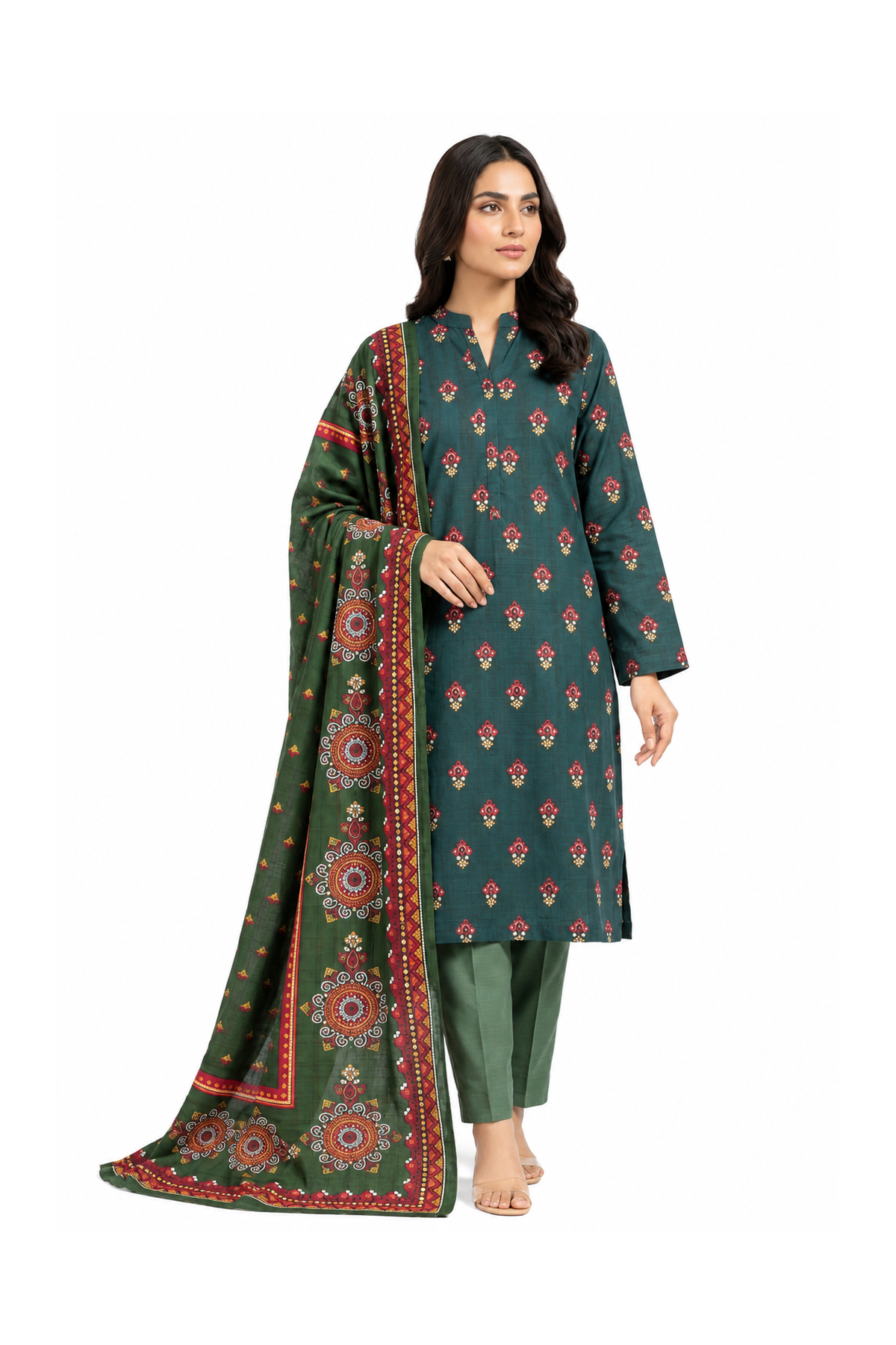 Nishat 3-Piece Khaddar Unstitched Suit